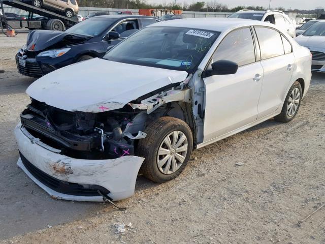 3VW1K7AJ7EM378767 - 2014 VOLKSWAGEN JETTA BASE WHITE photo 2