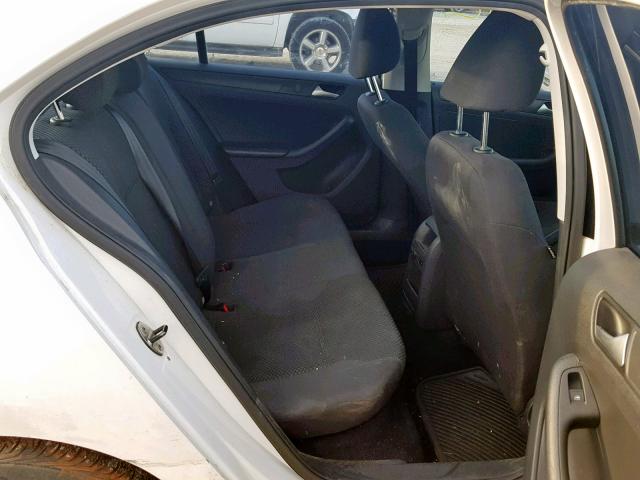 3VW1K7AJ7EM378767 - 2014 VOLKSWAGEN JETTA BASE WHITE photo 6