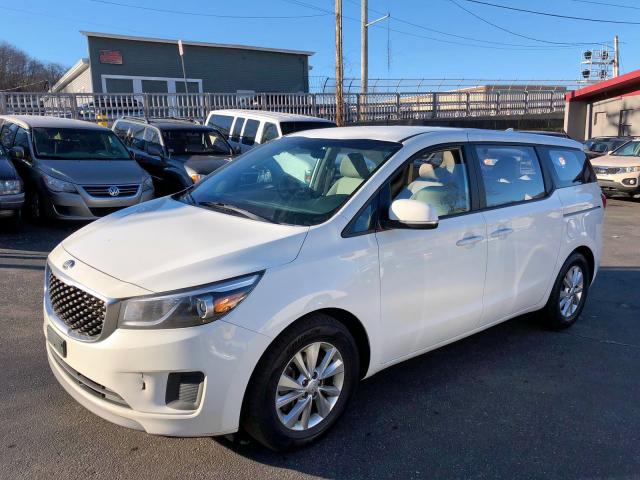 KNDMA5C14F6039910 - 2015 KIA SEDONA L WHITE photo 3