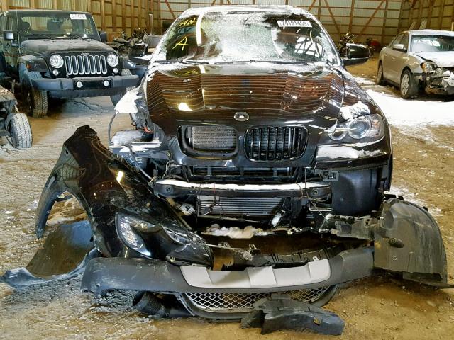 5UXFG2C5XBLX05350 - 2011 BMW X6 XDRIVE3 BLACK photo 9
