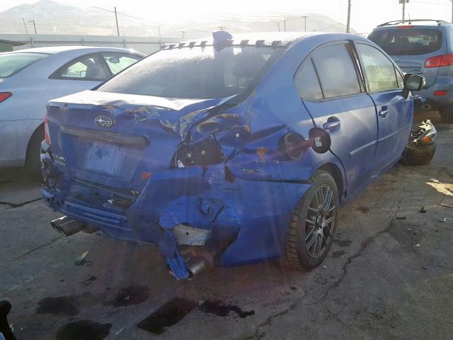 JF1VA2T60J9819172 - 2018 SUBARU WRX STI BLUE photo 4