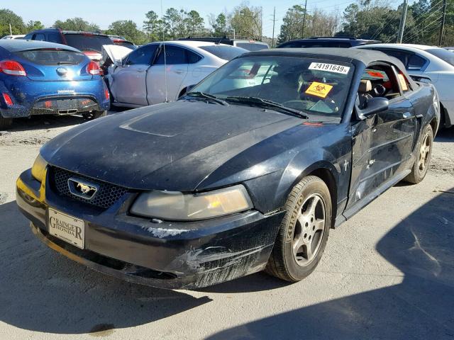 1FAFP44493F361762 - 2003 FORD MUSTANG BLACK photo 2