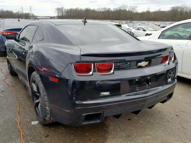 2G1FK1EJXA9126409 - 2010 CHEVROLET CAMARO SS BLACK photo 3