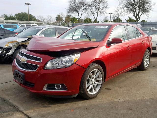 1G11F5RR3DF107833 - 2013 CHEVROLET MALIBU 2LT RED photo 2