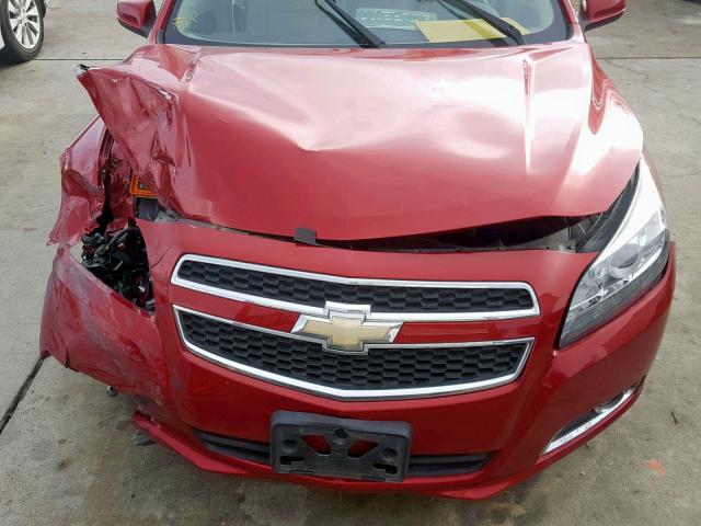 1G11F5RR3DF107833 - 2013 CHEVROLET MALIBU 2LT RED photo 7