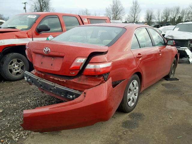 4T1BE46K77U035210 - 2007 TOYOTA CAMRY NEW RED photo 4