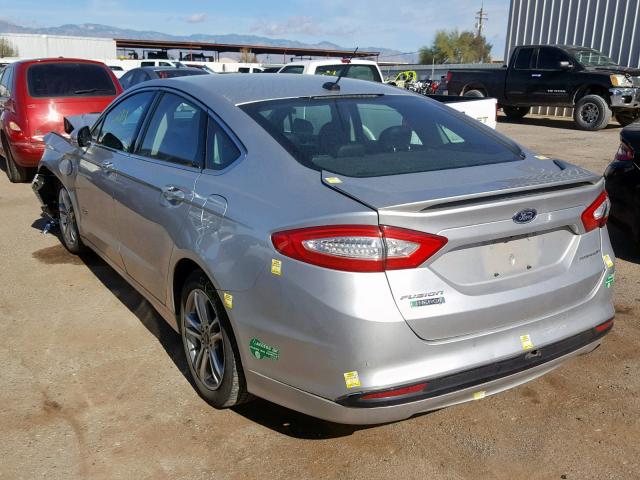 3FA6P0SU6GR235945 - 2016 FORD FUSION TIT SILVER photo 3