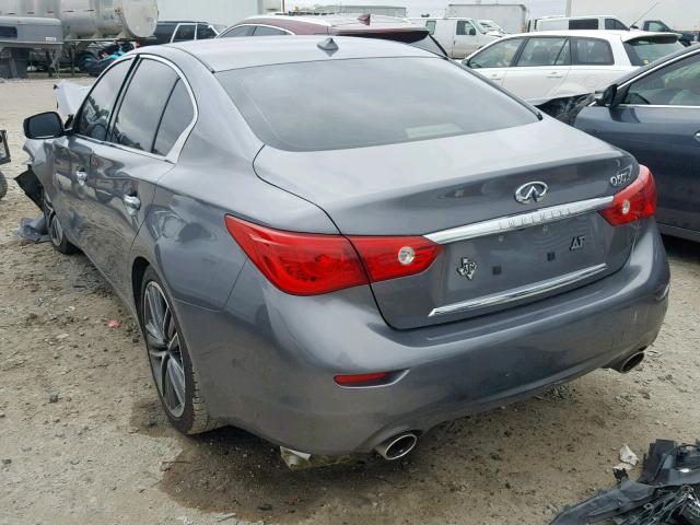 JN1BV7AP9EM682264 - 2014 INFINITI Q50 BASE SILVER photo 3