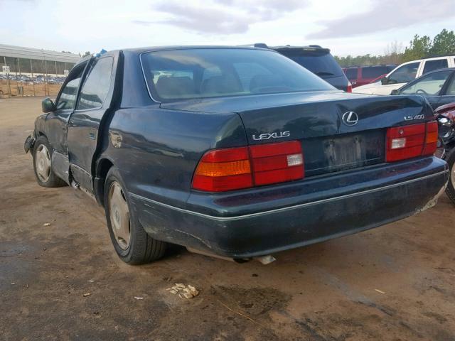 JT8BH28F4W0108005 - 1998 LEXUS LS 400 GREEN photo 3