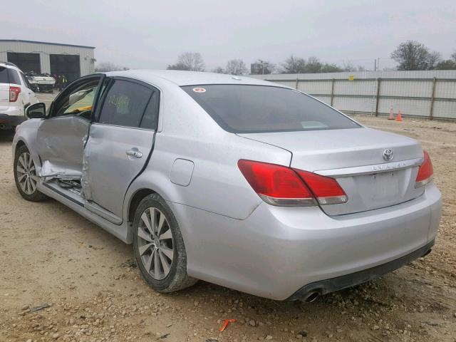 4T1BK3DB0BU407095 - 2011 TOYOTA AVALON BAS SILVER photo 3