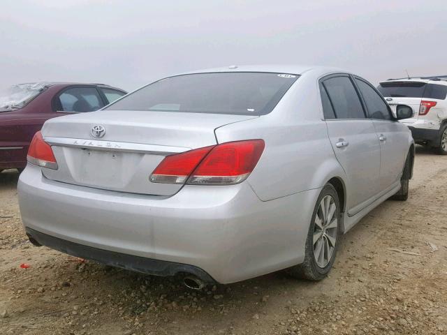 4T1BK3DB0BU407095 - 2011 TOYOTA AVALON BAS SILVER photo 4