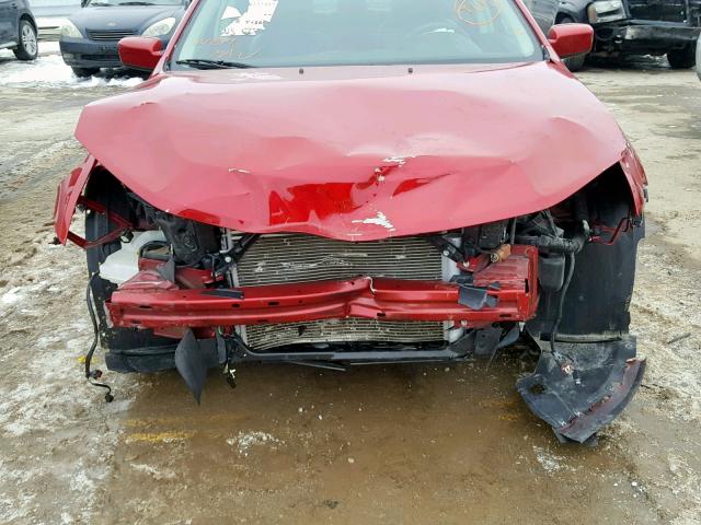 3FAHP0KC1AR322031 - 2010 FORD FUSION SPO RED photo 9