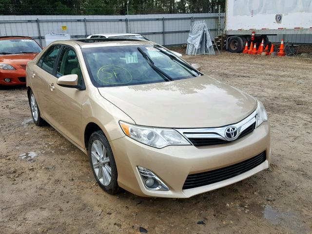 4T1BF1FKXCU085900 - 2012 TOYOTA CAMRY BASE GOLD photo 1