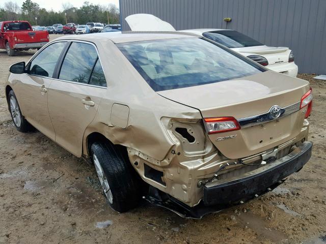 4T1BF1FKXCU085900 - 2012 TOYOTA CAMRY BASE GOLD photo 3