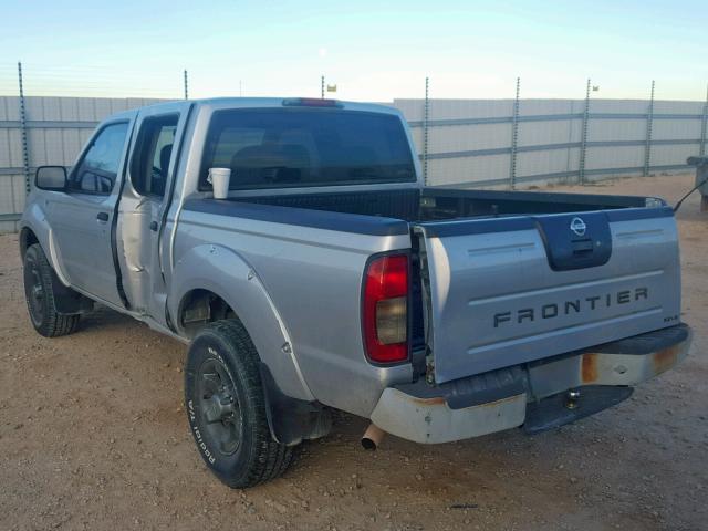 1N6ED27T74C410771 - 2004 NISSAN FRONTIER C SILVER photo 3