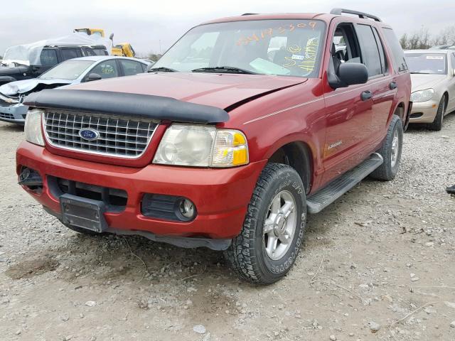 1FMZU63K04UA63251 - 2004 FORD EXPLORER X RED photo 2