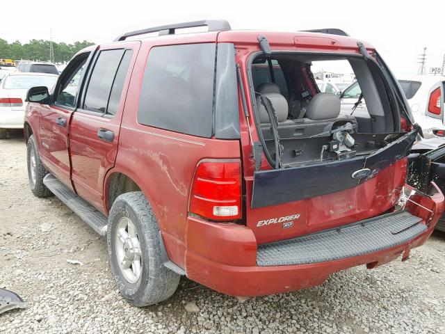 1FMZU63K04UA63251 - 2004 FORD EXPLORER X RED photo 3