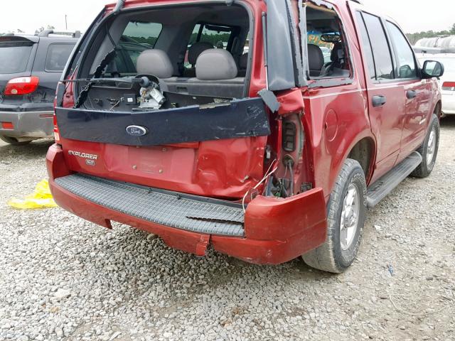 1FMZU63K04UA63251 - 2004 FORD EXPLORER X RED photo 9