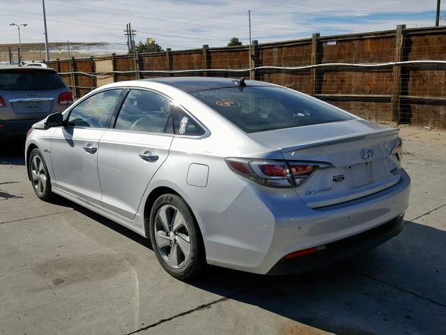 KMHE34L1XHA051550 - 2017 HYUNDAI SONATA HYB SILVER photo 3