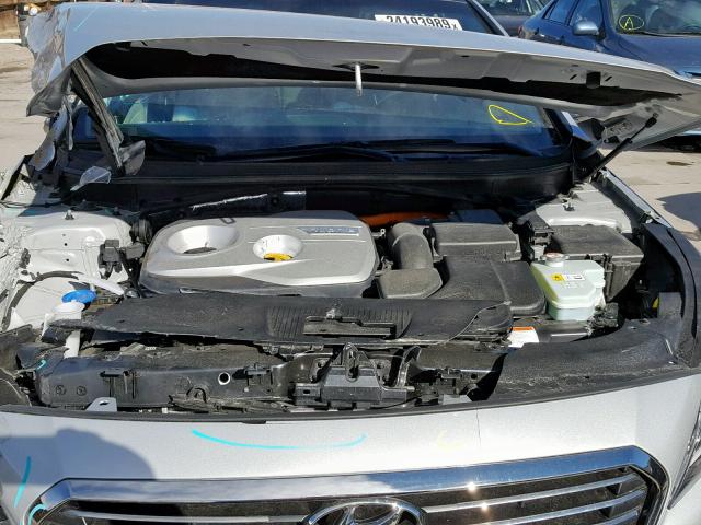 KMHE34L1XHA051550 - 2017 HYUNDAI SONATA HYB SILVER photo 7