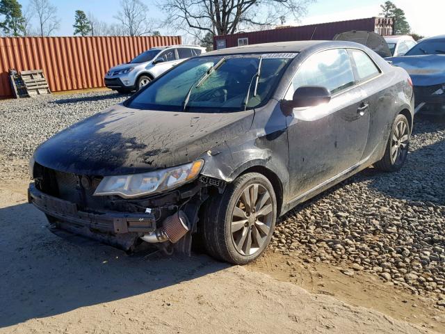 KNAFW6A37B5377643 - 2011 KIA FORTE SX BLACK photo 2