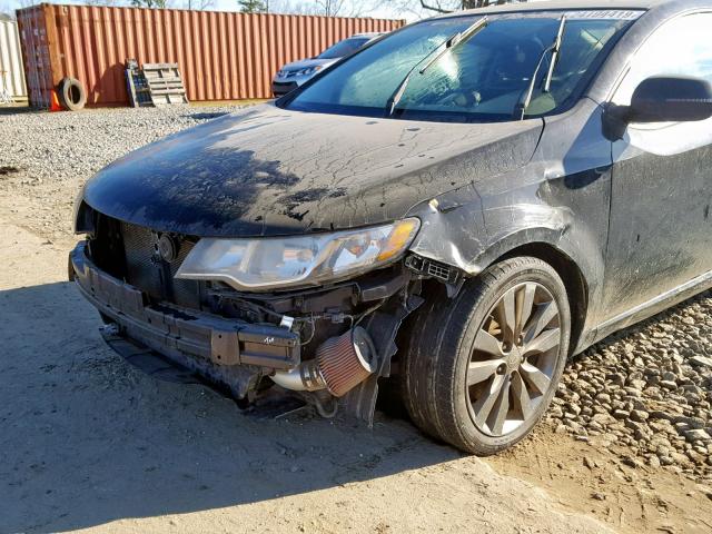 KNAFW6A37B5377643 - 2011 KIA FORTE SX BLACK photo 9