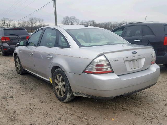 1FAHP24W09G107696 - 2009 FORD TAURUS SEL SILVER photo 3