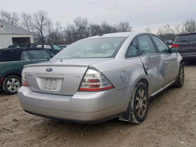 1FAHP24W09G107696 - 2009 FORD TAURUS SEL SILVER photo 4