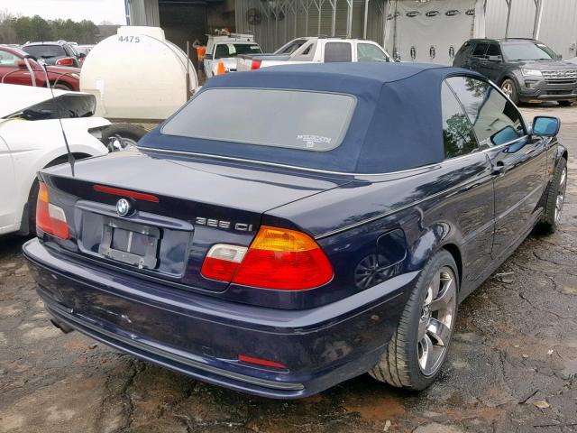 WBABS33472PG83828 - 2002 BMW 325 CI BLUE photo 4