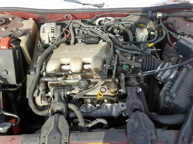 1G2WK52J73F141628 - 2003 PONTIAC GRAND PRIX RED photo 7