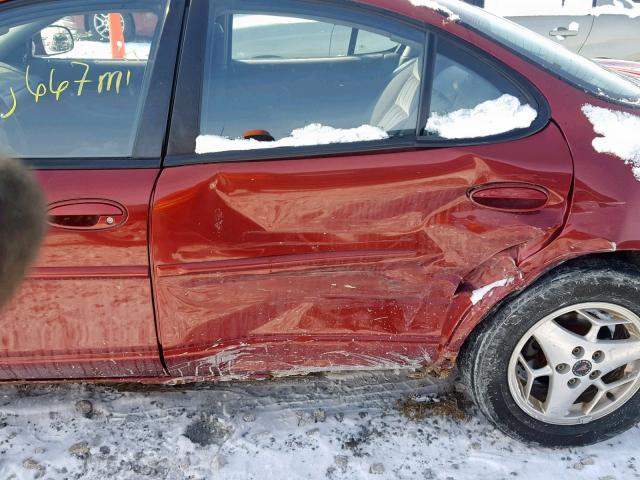 1G2WK52J73F141628 - 2003 PONTIAC GRAND PRIX RED photo 9