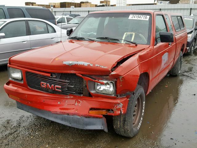 1GTCS19R9M8547273 - 1991 GMC SONOMA RED photo 2