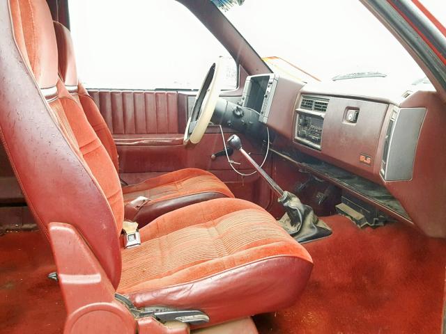 1GTCS19R9M8547273 - 1991 GMC SONOMA RED photo 5