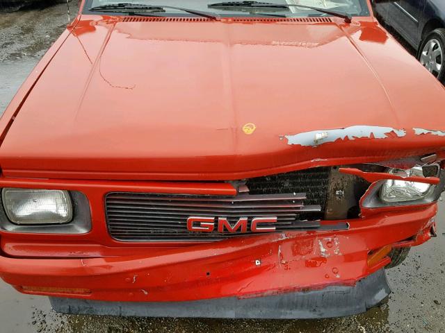 1GTCS19R9M8547273 - 1991 GMC SONOMA RED photo 7