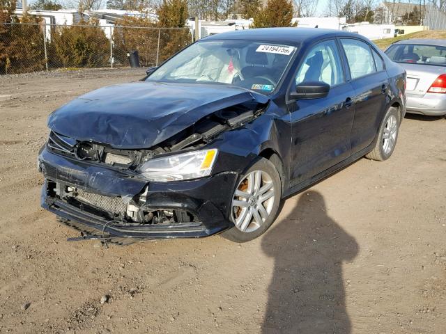 3VW2K7AJ0FM242339 - 2015 VOLKSWAGEN JETTA BASE 黑色 照片 2