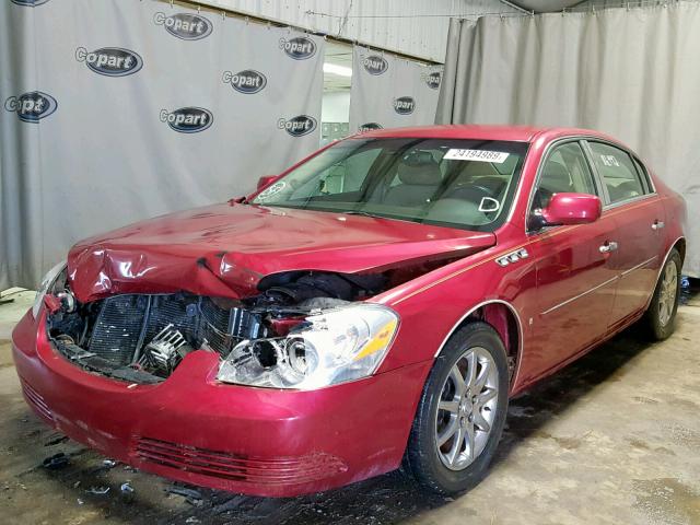 1G4HD57287U177860 - 2007 BUICK LUCERNE RED photo 2