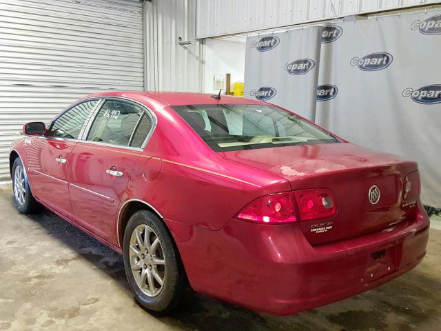 1G4HD57287U177860 - 2007 BUICK LUCERNE RED photo 3