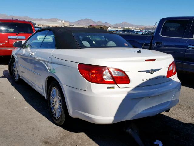 1C3LC55R38N279889 - 2008 CHRYSLER SEBRING TO WHITE photo 3