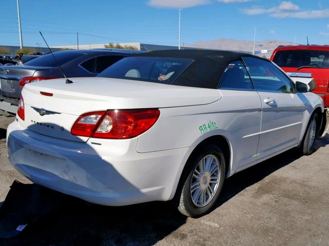 1C3LC55R38N279889 - 2008 CHRYSLER SEBRING TO WHITE photo 4