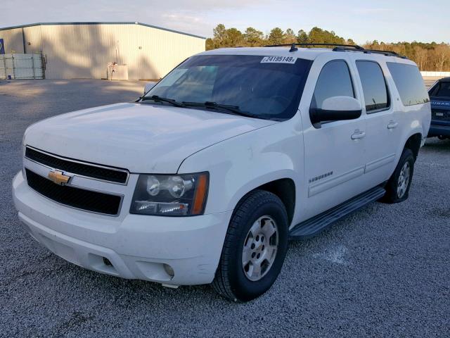 1GNUCJE0XAR240104 - 2010 CHEVROLET SUBURBAN C WHITE photo 2