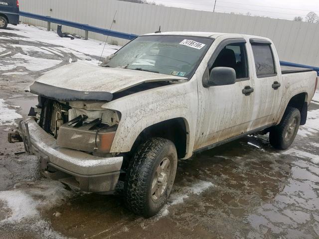 1GTDT33E188194990 - 2008 GMC CANYON WHITE photo 2