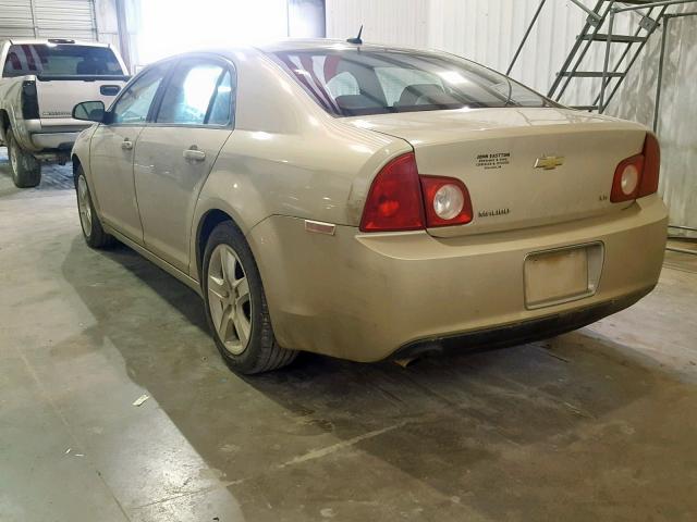 1G1ZG57B79F207401 - 2009 CHEVROLET MALIBU LS ოქროსფერი ფოტო 3