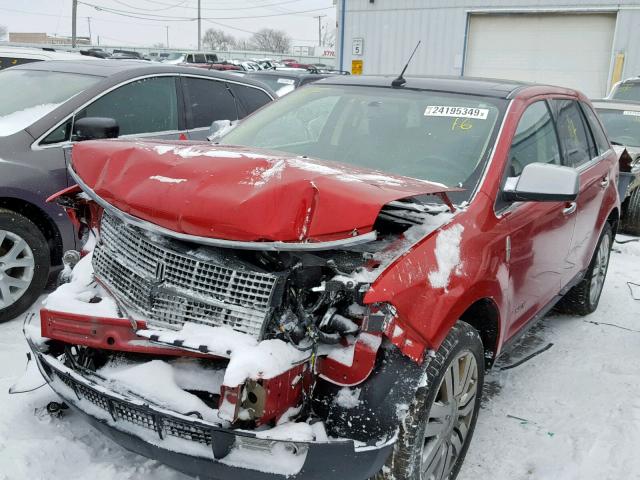 2LMDJ8JC4ABJ21538 - 2010 LINCOLN MKX BURGUNDY photo 2