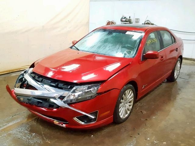 3FADP0L39BR121217 - 2011 FORD FUSION HYB RED photo 2