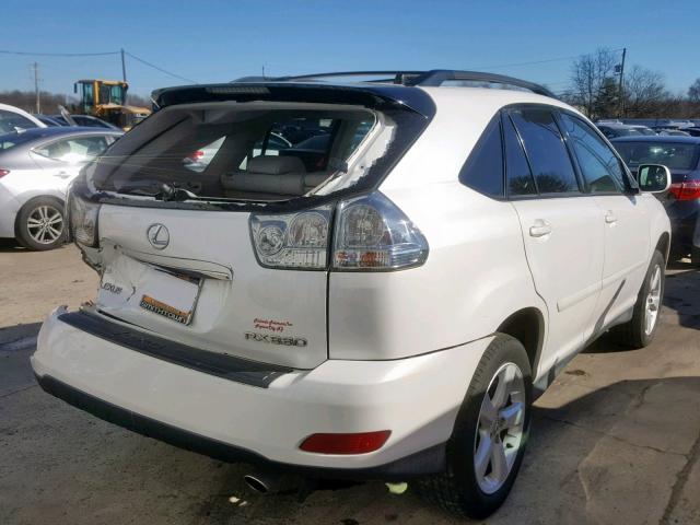 2T2HA31U25C069445 - 2005 LEXUS RX 330 WHITE photo 4