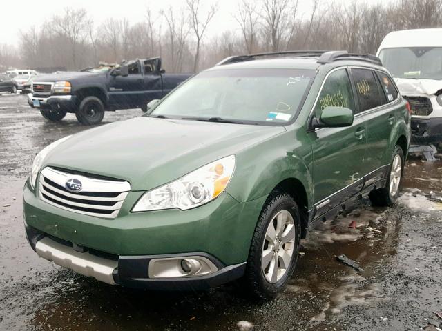 4S4BRDLC9B2323395 - 2011 SUBARU OUTBACK 3. GREEN photo 2