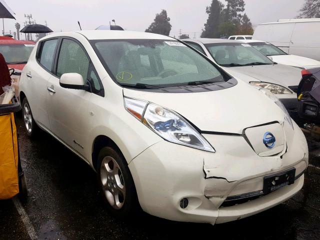 JN1AZ0CPXCT023181 - 2012 NISSAN LEAF SV WHITE photo 1