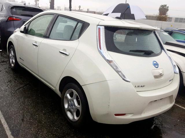 JN1AZ0CPXCT023181 - 2012 NISSAN LEAF SV WHITE photo 3