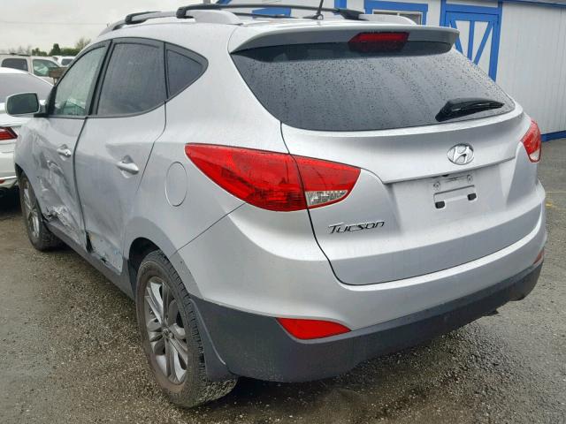 KM8JU3AG0FU993664 - 2015 HYUNDAI TUCSON LIM SILVER photo 3