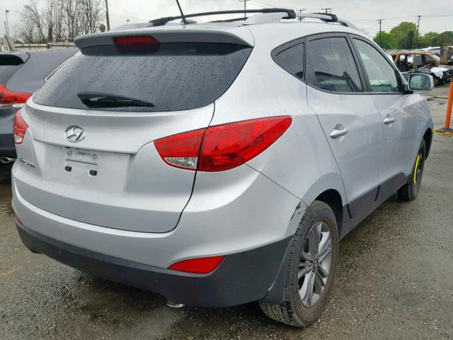 KM8JU3AG0FU993664 - 2015 HYUNDAI TUCSON LIM SILVER photo 4